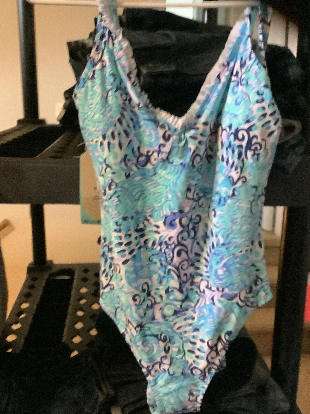 Lilly Pulitzer Light Aqua Spritz‎ Araza One-Piece